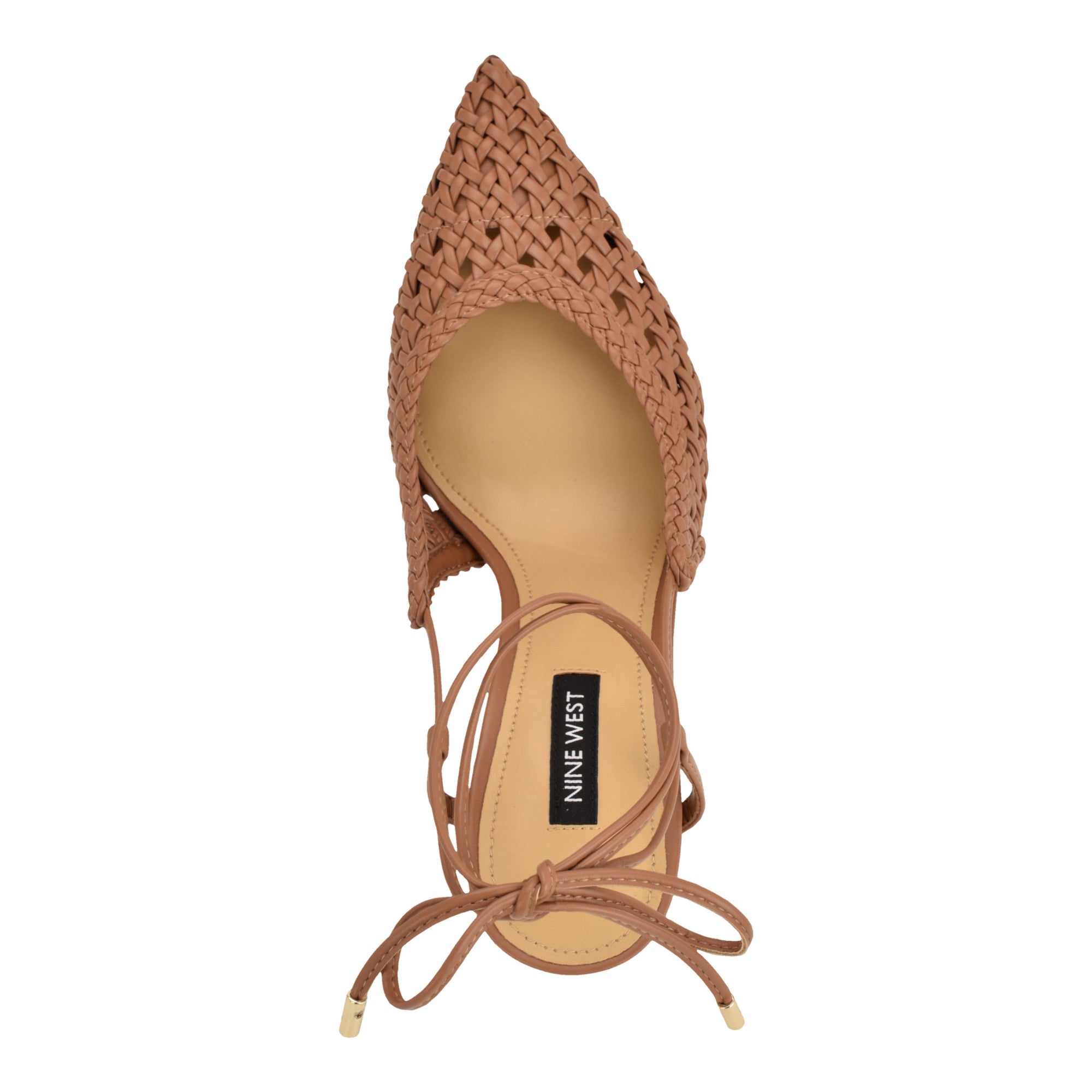 Fessla Woven Ankle Wrap Pumps