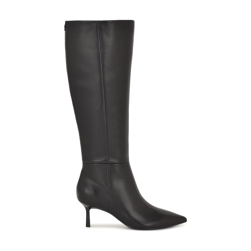 nine west black dress boots Womens Havier 5 Medium That metallic stiletto heel is the detail everyone will notice second Nine West Women's Broklyn Block