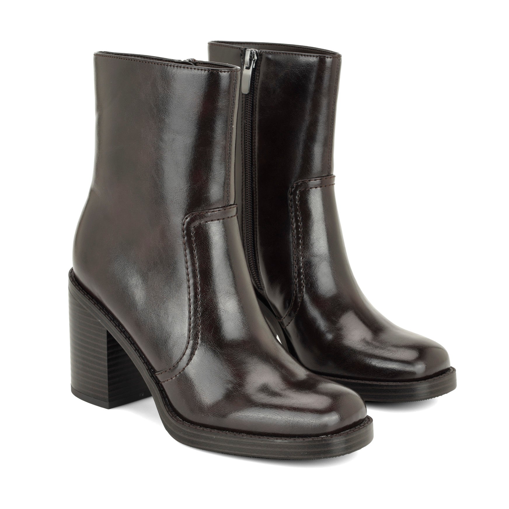 Boston Block Heel Booties