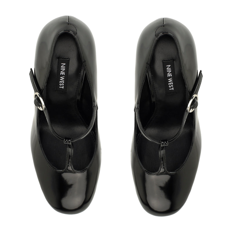 Daphni T-Strap Platform Pumps