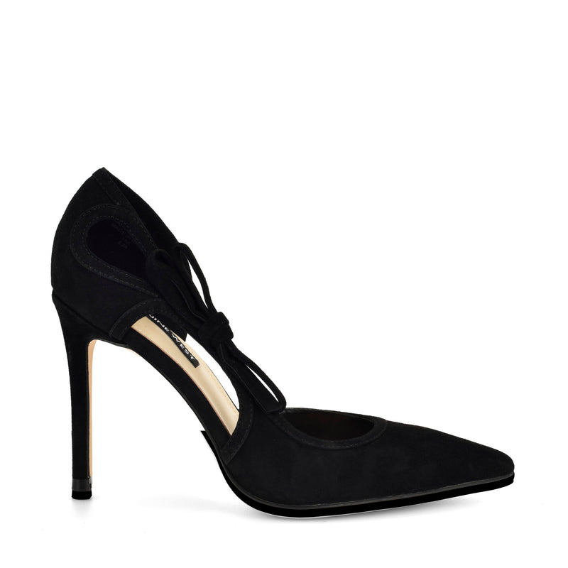 Famila Leather Bow d'Orsay Pumps