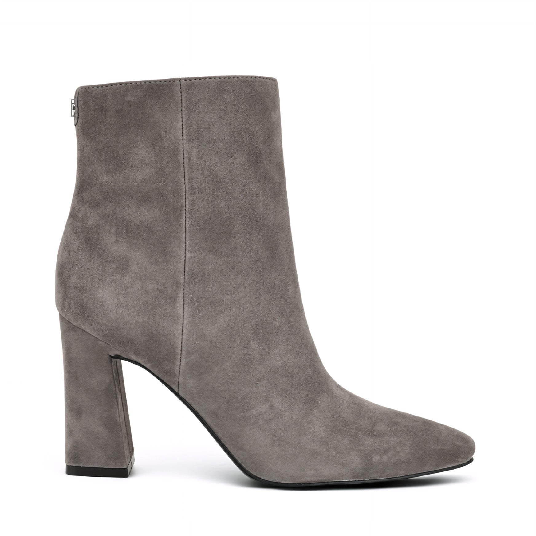 Reraye Block Heel Ankle Leather Booties