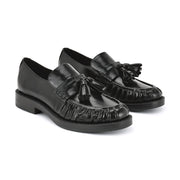 Gersen Ruched Tassle Loafers