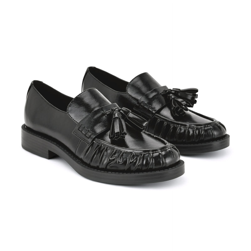 Gersen Ruched Tassle Loafers