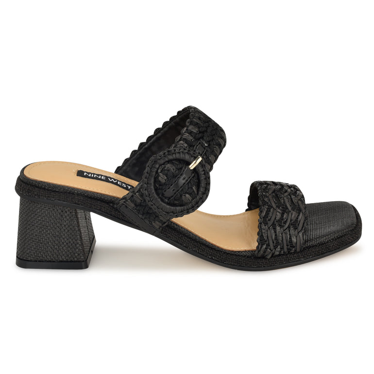 나인웨스트 NINEWEST Emerey Woven Slide Sandals