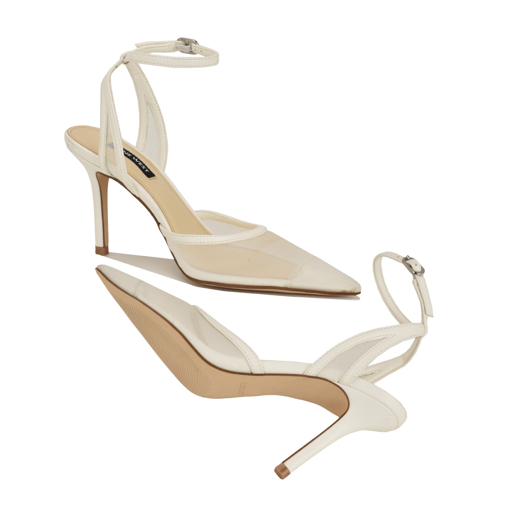 Gullia Mesh Ankle Strap Pumps