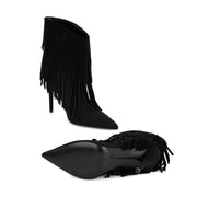 Carbona Leather Fringe Booties