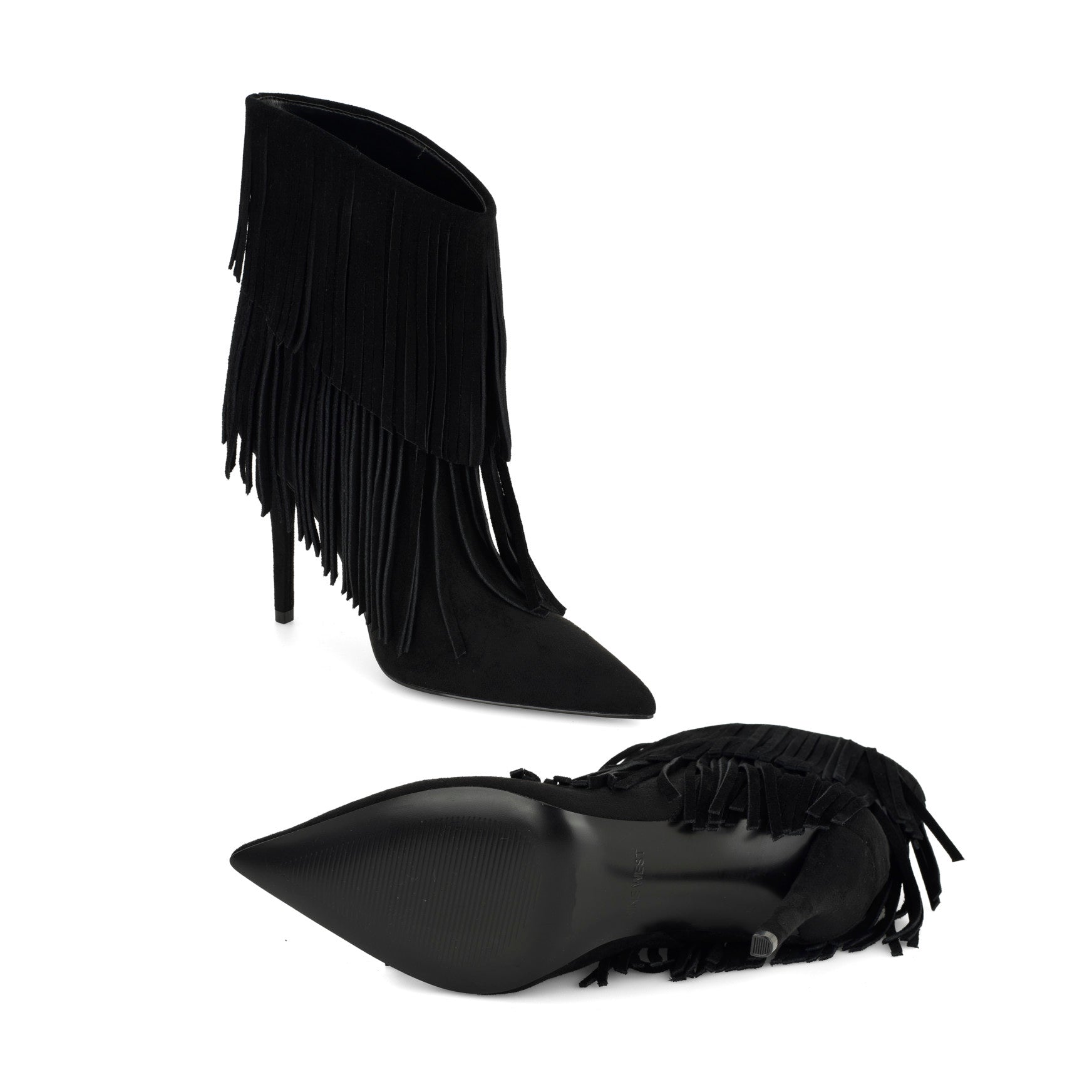 Carbona Leather Fringe Booties