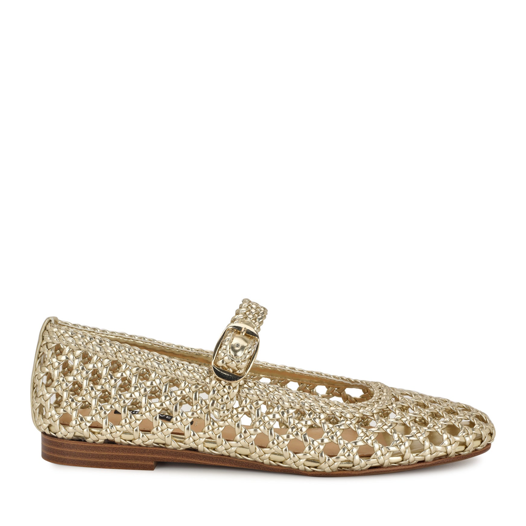 Halie Woven Mary Jane Flats