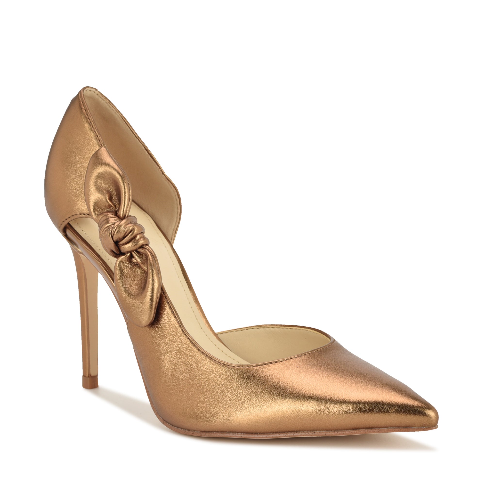 Fhalon Bow d'Orsay Pointy Toe Pumps