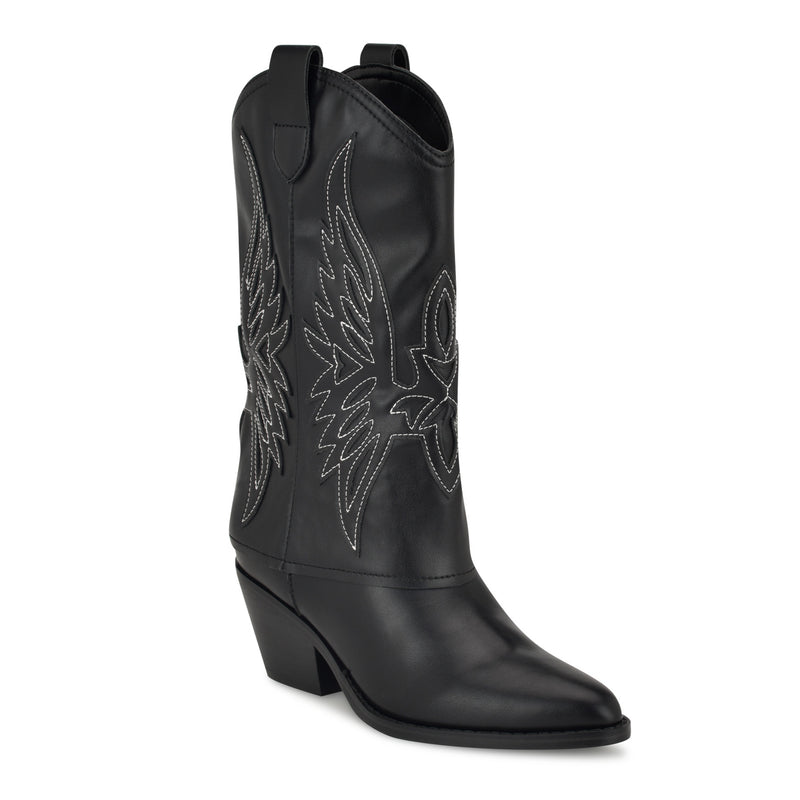Ringer Detailed Western Boots