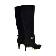 Salla Detailed Leather Knee High Boots