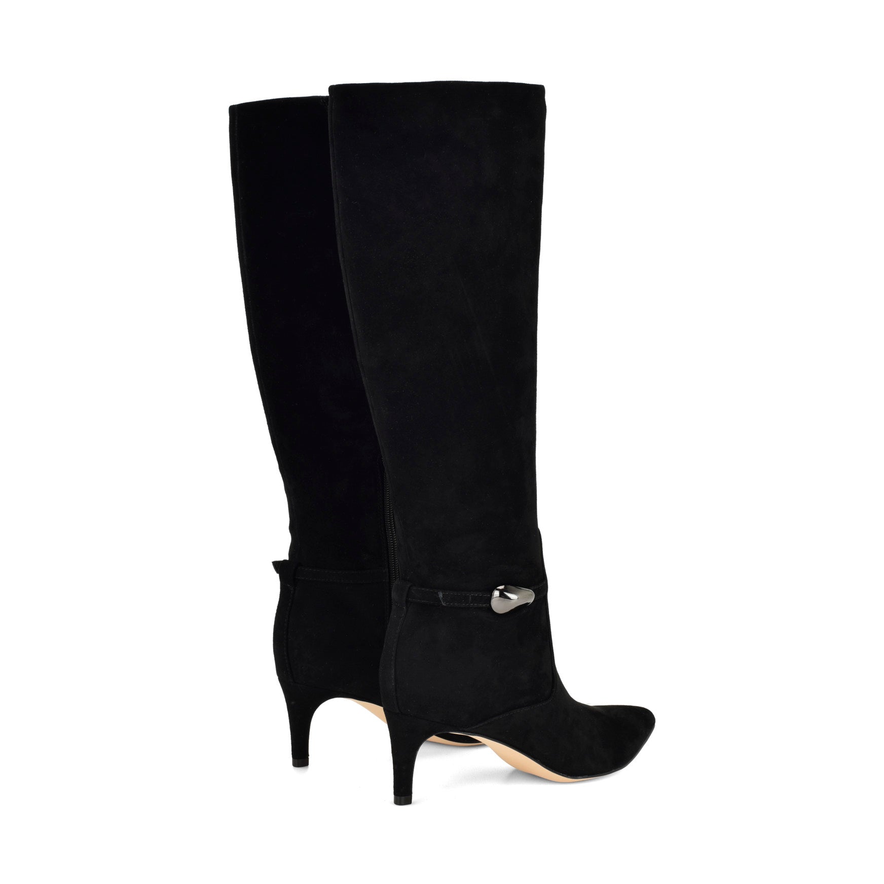 Salla Detailed Leather Knee High Boots