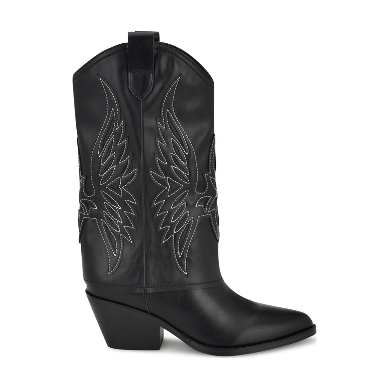 Ringer Detailed Western Boots