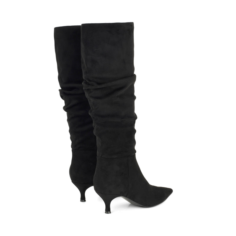 Sawyor Kitten Heel Slouch Boots