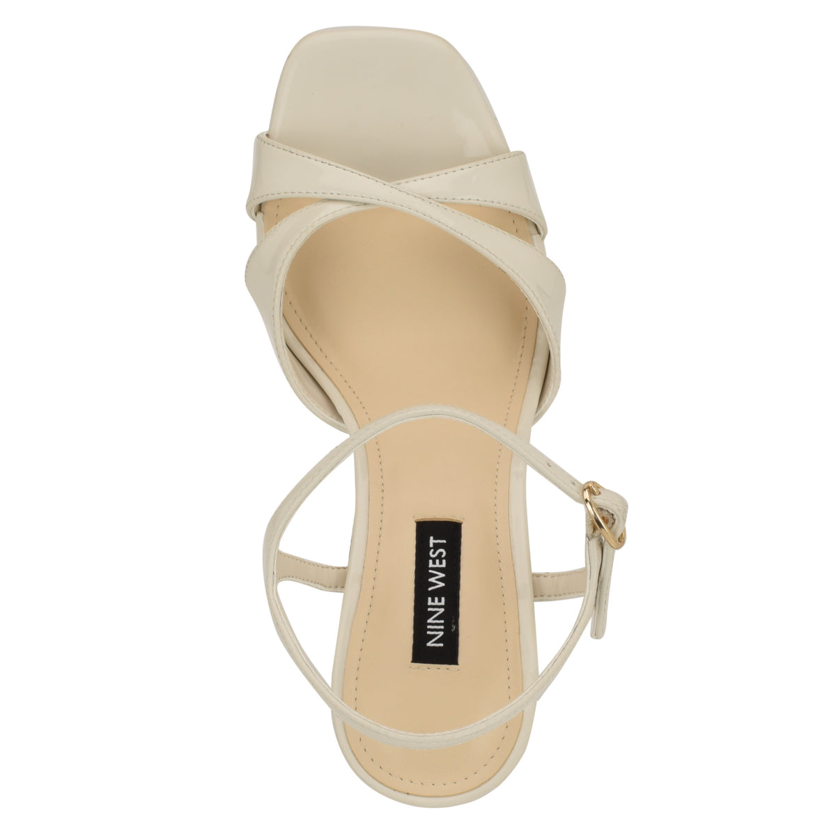 Women's Tates Platform Sandals - Ivory Patent | Nine West