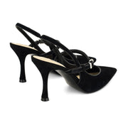Amelap Leather Mary Jane Slingback Pumps