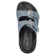 Eleny Buckle Slide Sandals