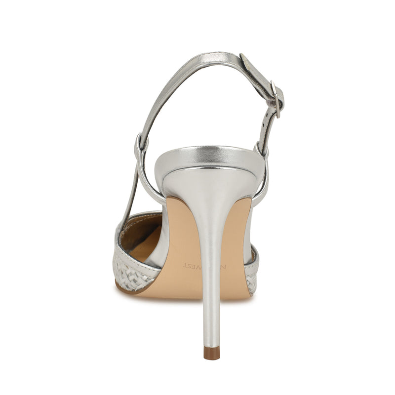 Floree Woven Slingback Pumps