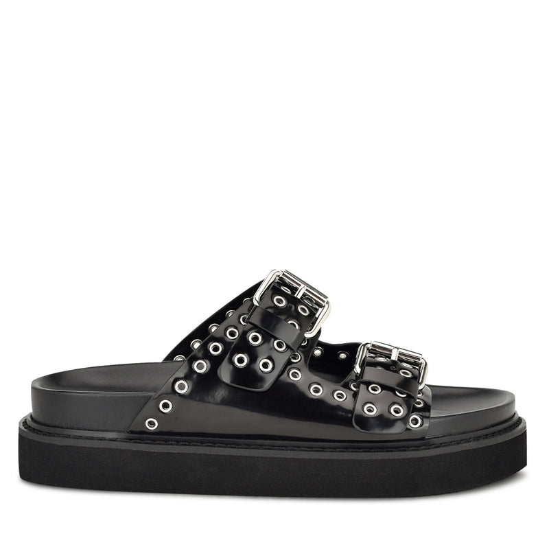 Eleny Buckle Slide Sandals