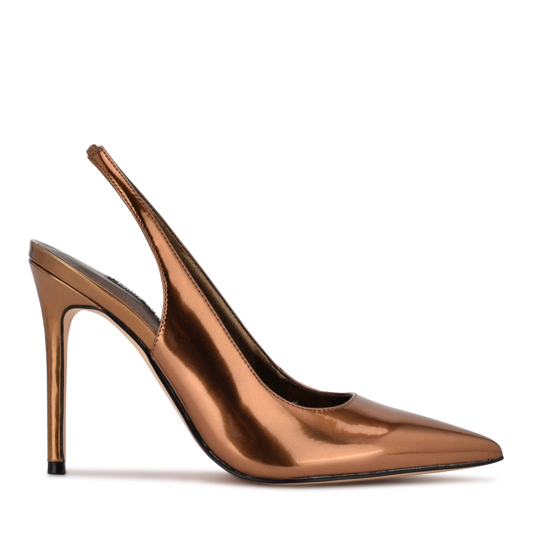 Feather Pointy Toe Slingback Pumps