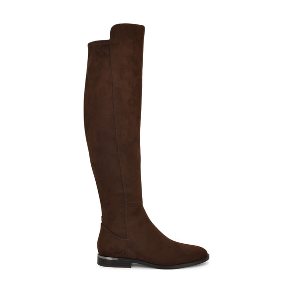 Women's Allair Over the Knee Boots - Dark Brown | Nine West