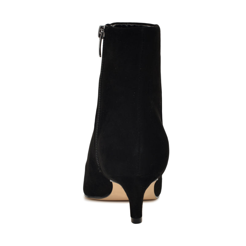 Brite Kitten Heel Ankle Leather Booties