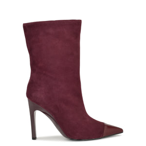 Front pointy toe top booties nine west