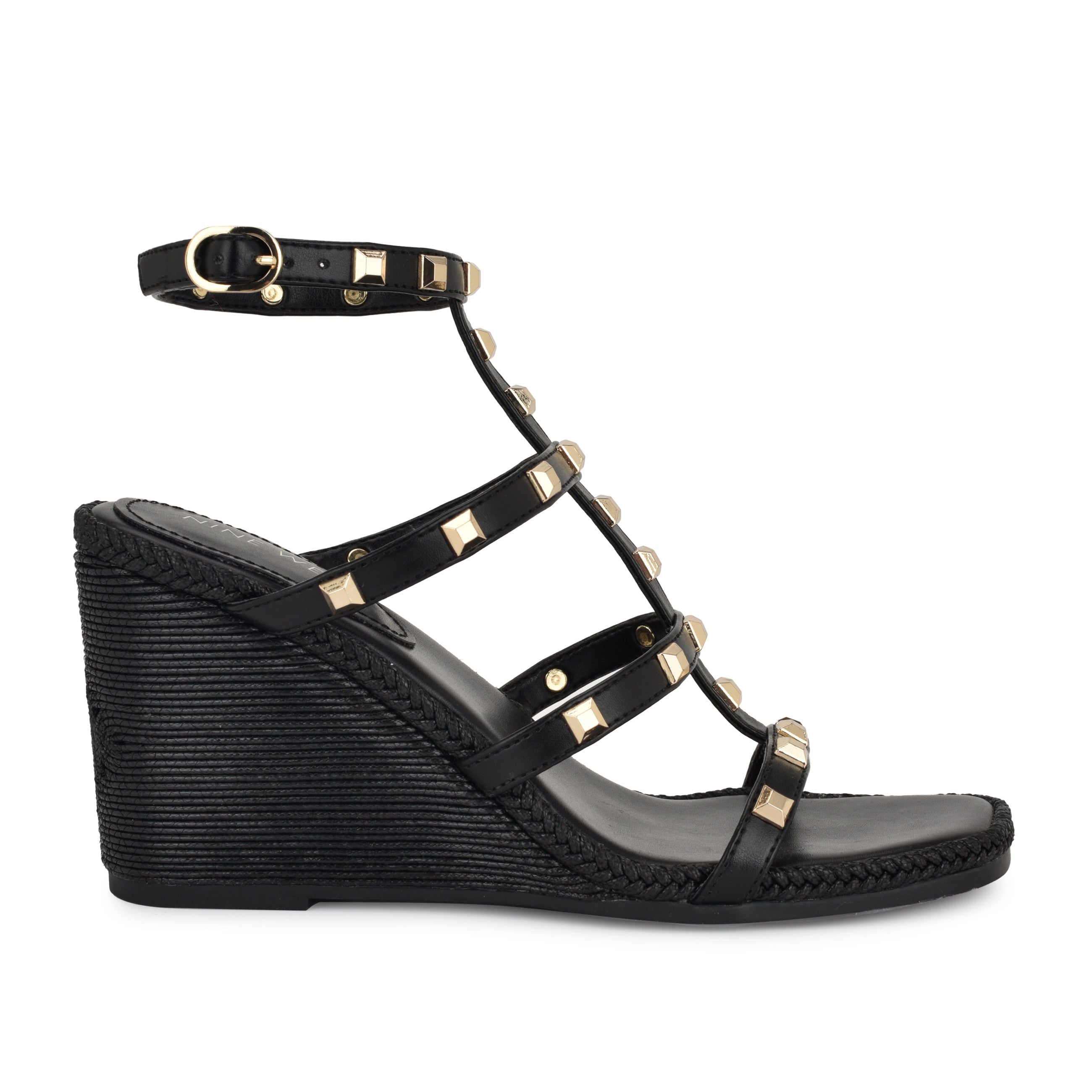 Sardis Studded Wedge Sandals