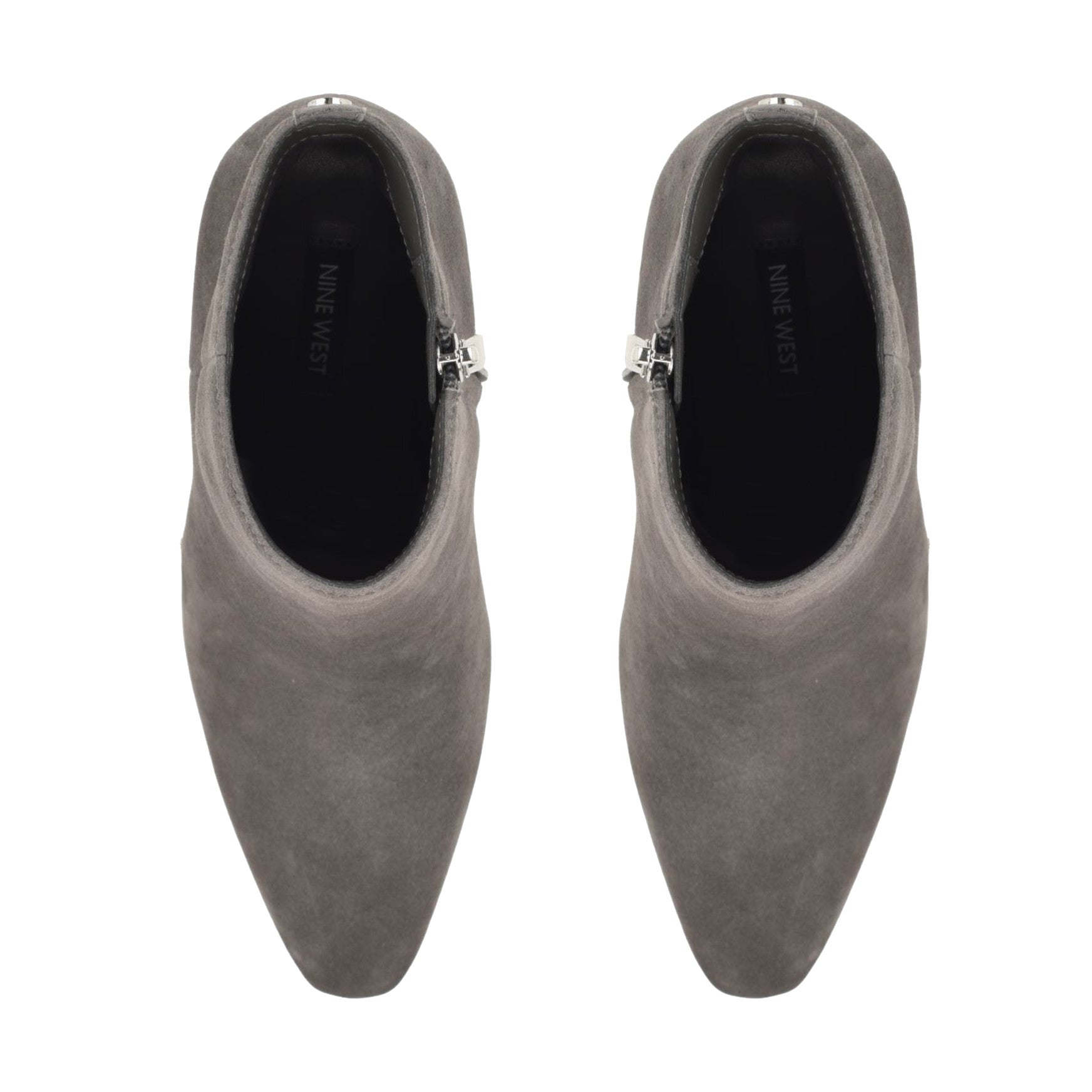Reraye Block Heel Ankle Leather Booties
