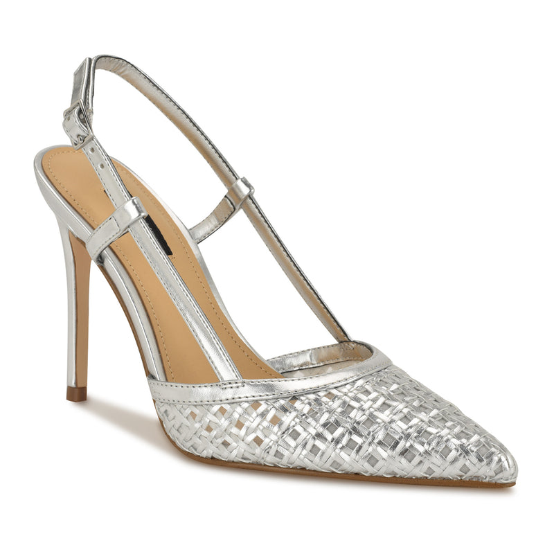 Floree Woven Slingback Pumps