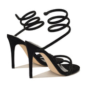 Maskil Ankle Wrap Heeled Sandals