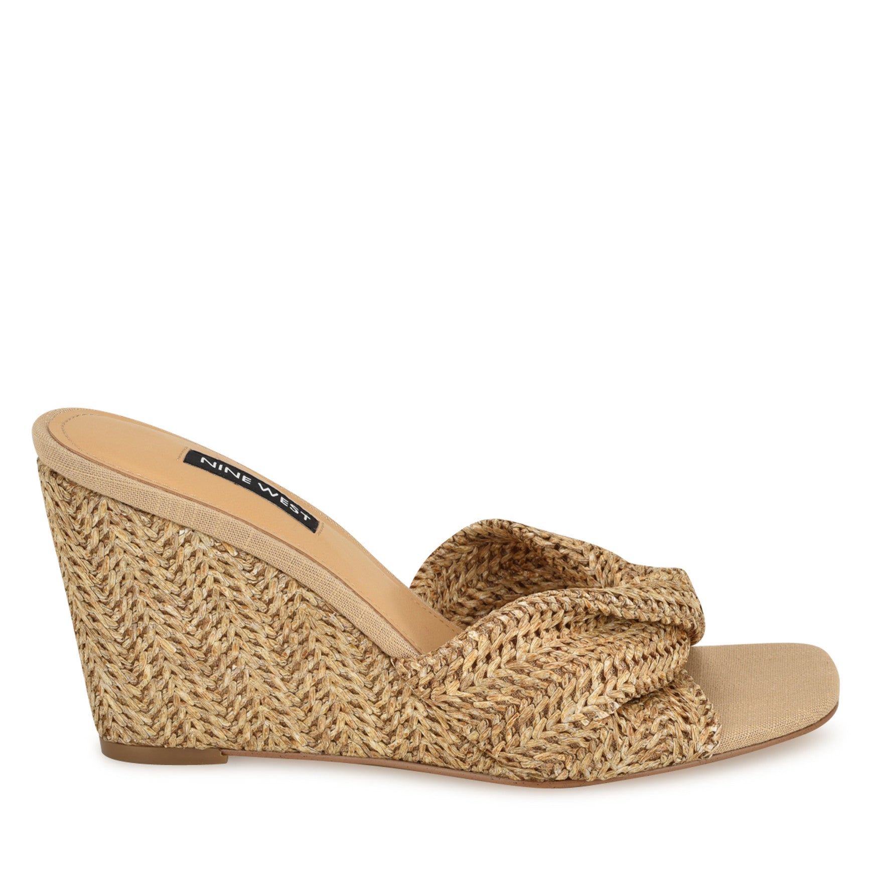 Nikhil Twist Wedge Sandals
