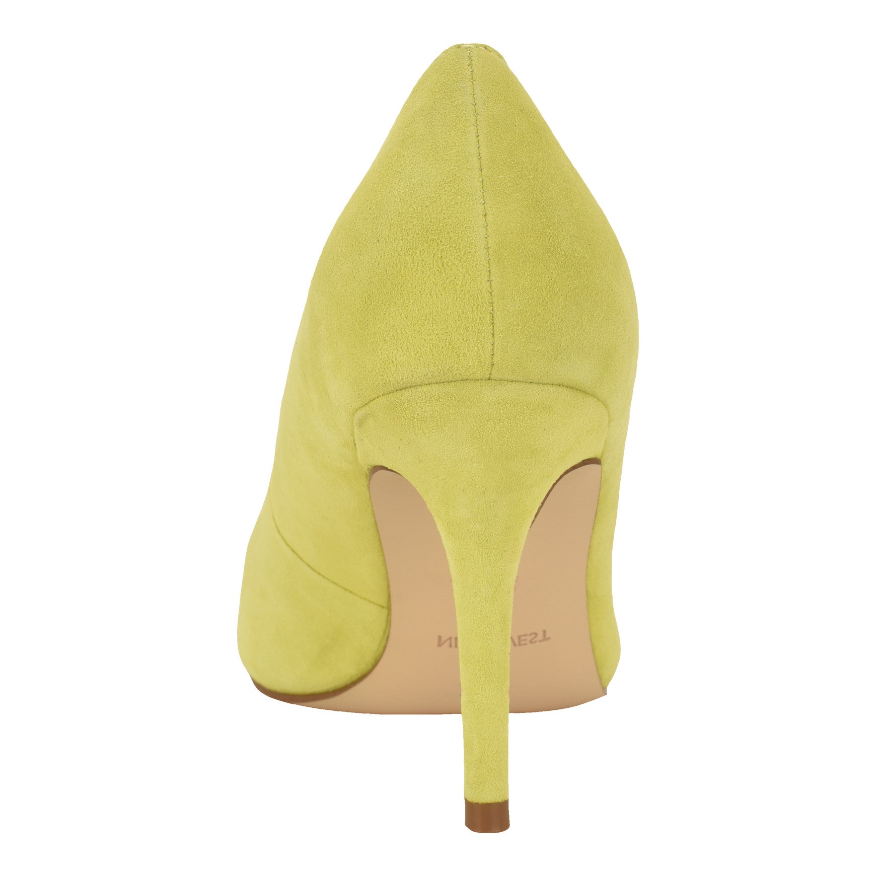 Women's Gemmha Leather Pointy Toe Pumps - Yellow Green Suede