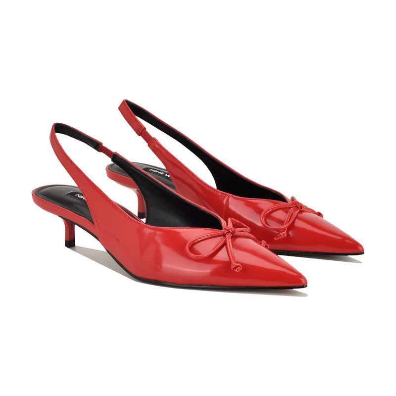 Evaa Kitten Heel Slingback Pumps