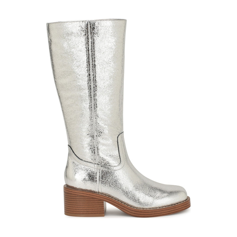 Broklyn Block Heel Casual Leather Boots