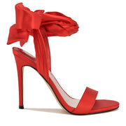 Mmonroe Ankle Wrap Satin Sandals