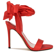 Mmonroe Ankle Wrap Satin Sandals