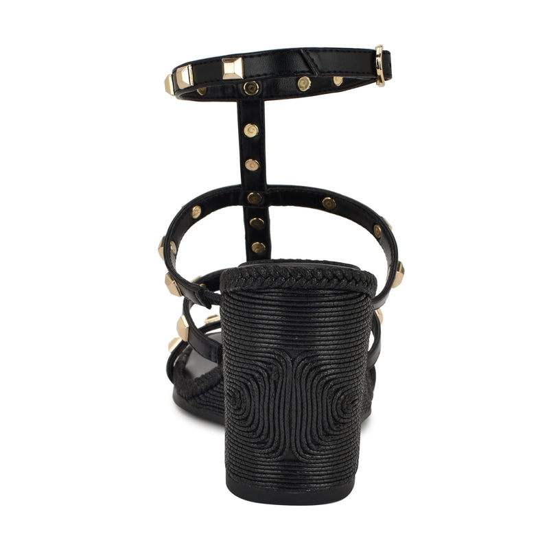 Sardis Studded Wedge Sandals