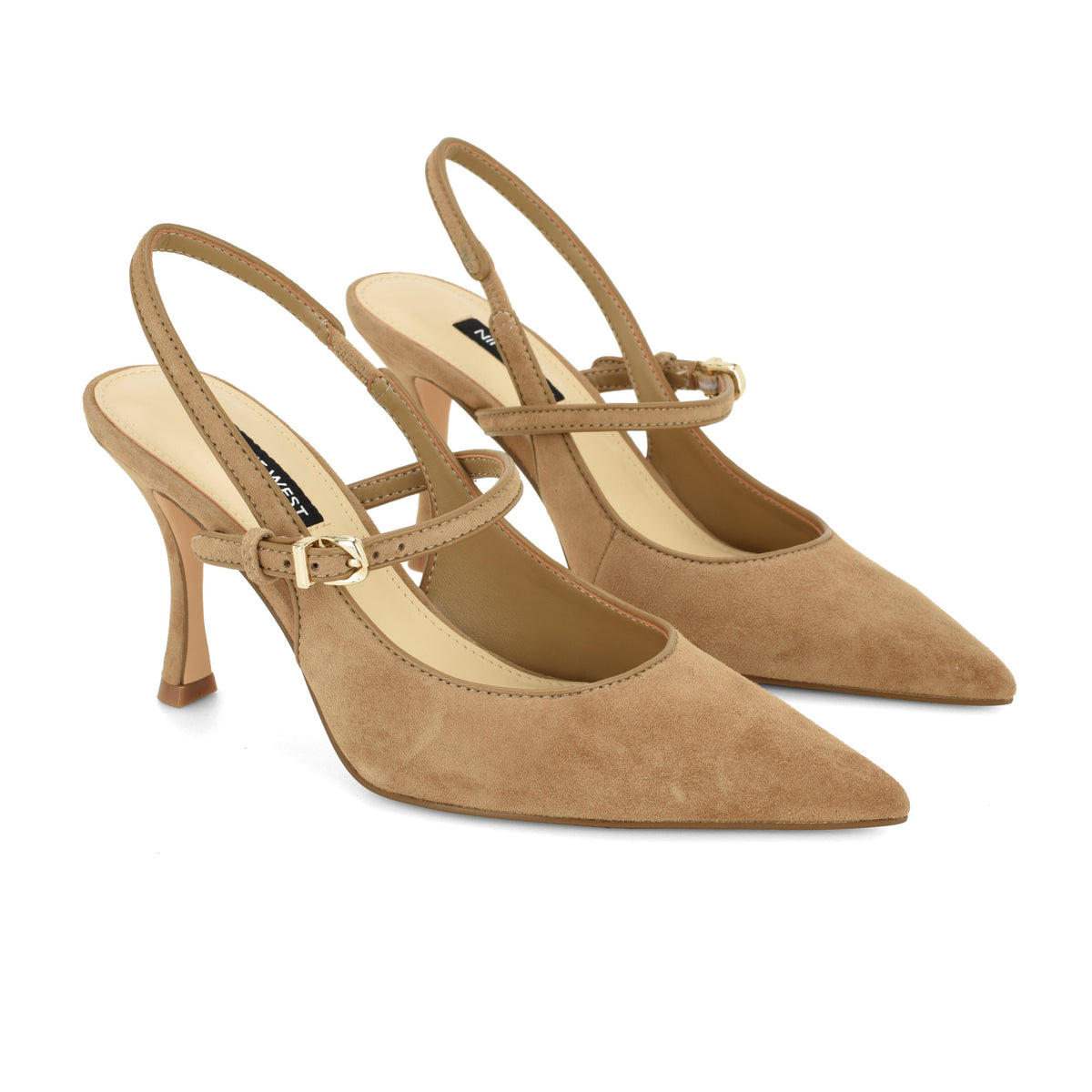 Amelap Leather Mary Jane Slingback Pumps