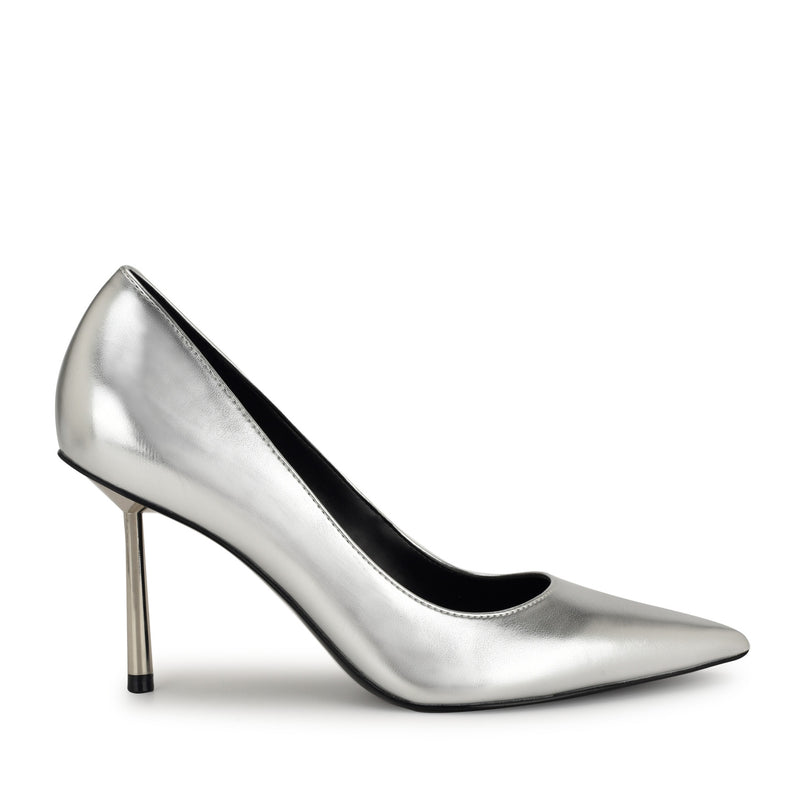 Nine West Deonne Pump | Women's | Silver Metallic | Size 6.5 | Pumps Nine West Deonne Pump | Women's | Silver Metallic | Size 6.5 | Pumps