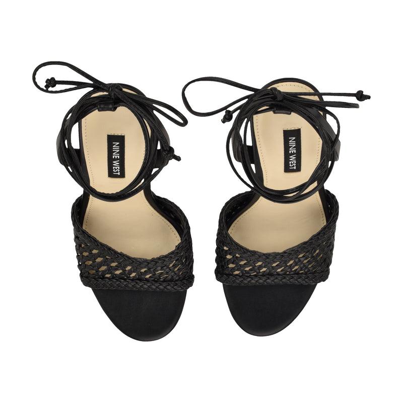 Merta Ankle Wrap Woven Sandals