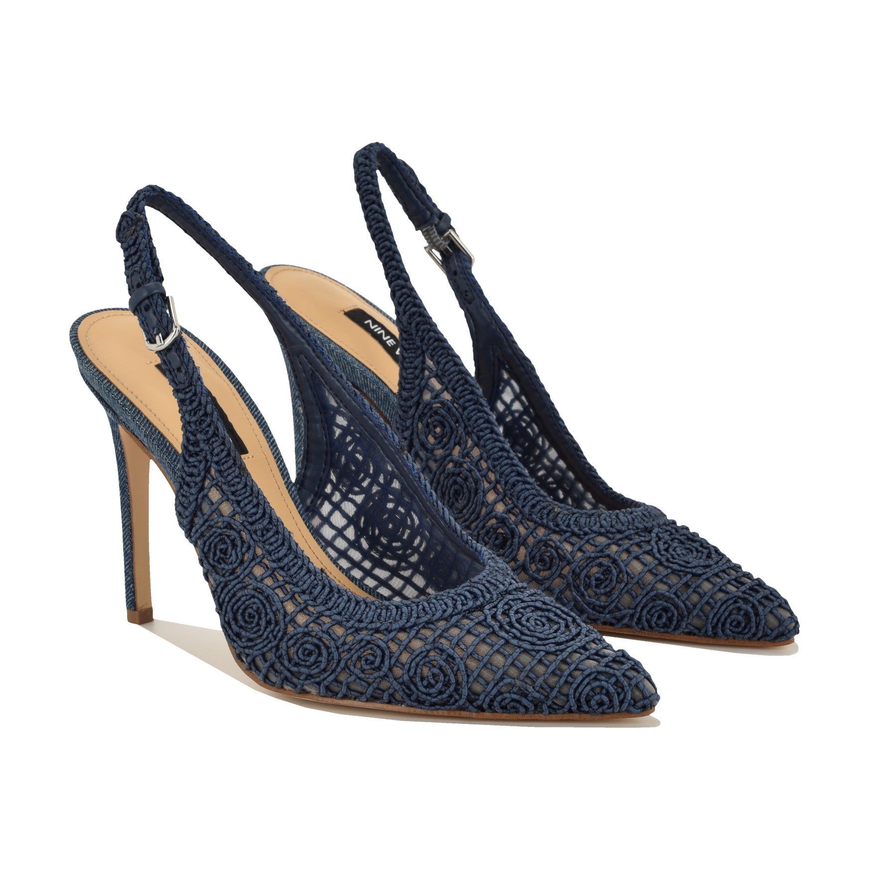 Fantels Woven Slingback Pumps