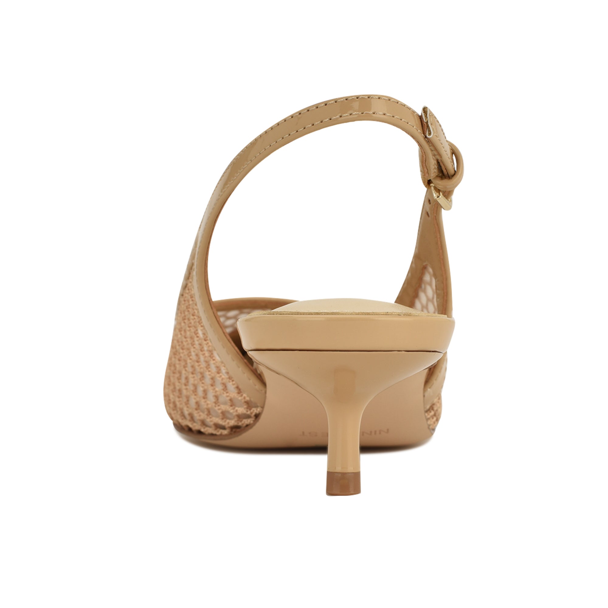 Eraya Mesh Kitten Heel Slingback Pumps