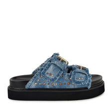 Eleny Buckle Slide Sandals