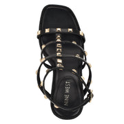 Sardis Studded Wedge Sandals