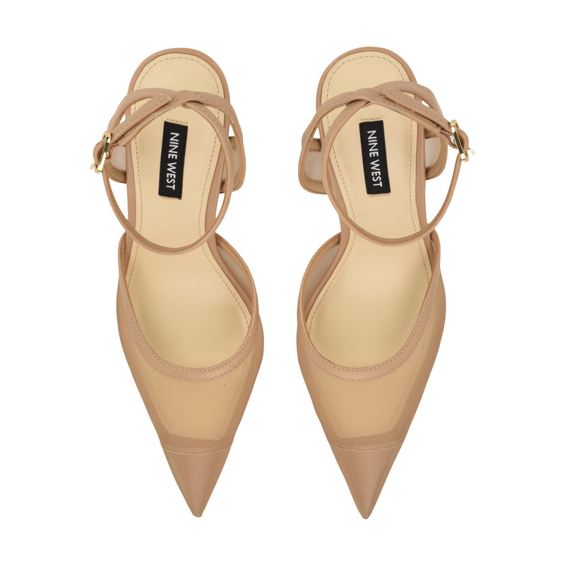 Gullia Mesh Ankle Strap Pumps