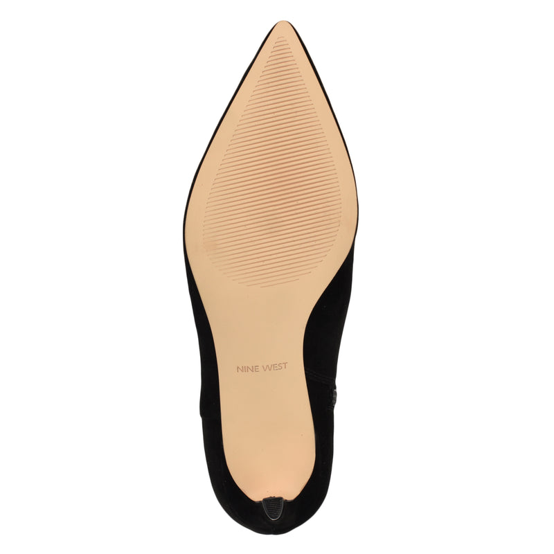 Brite Kitten Heel Ankle Leather Booties