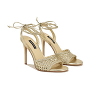 Merta Ankle Wrap Woven Sandals