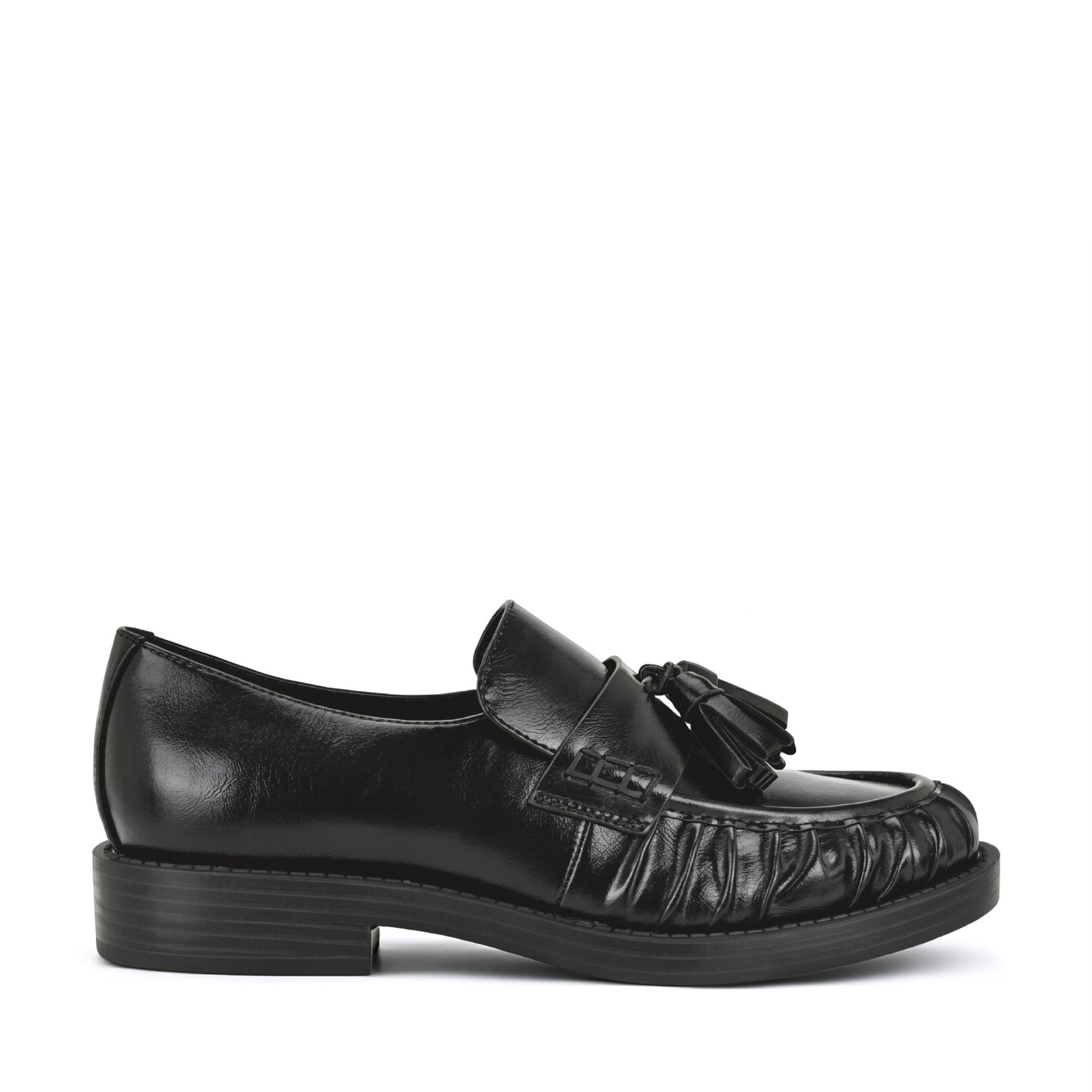 Gersen Ruched Tassle Loafers